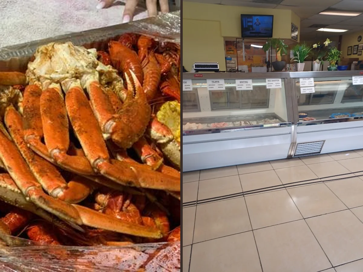 Crisp seafood meal in a dine-in setting.